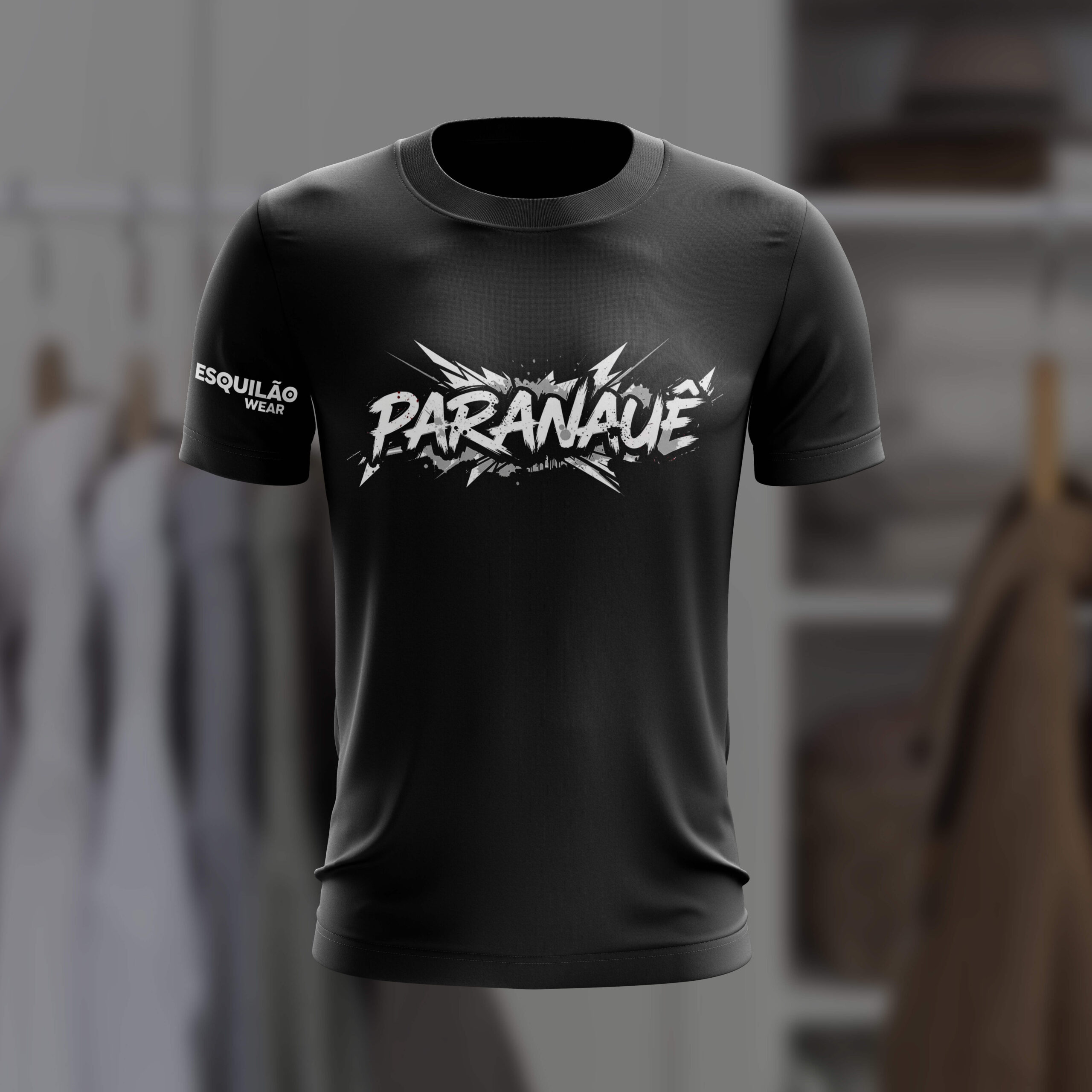 T-shirt noir Paranaue.