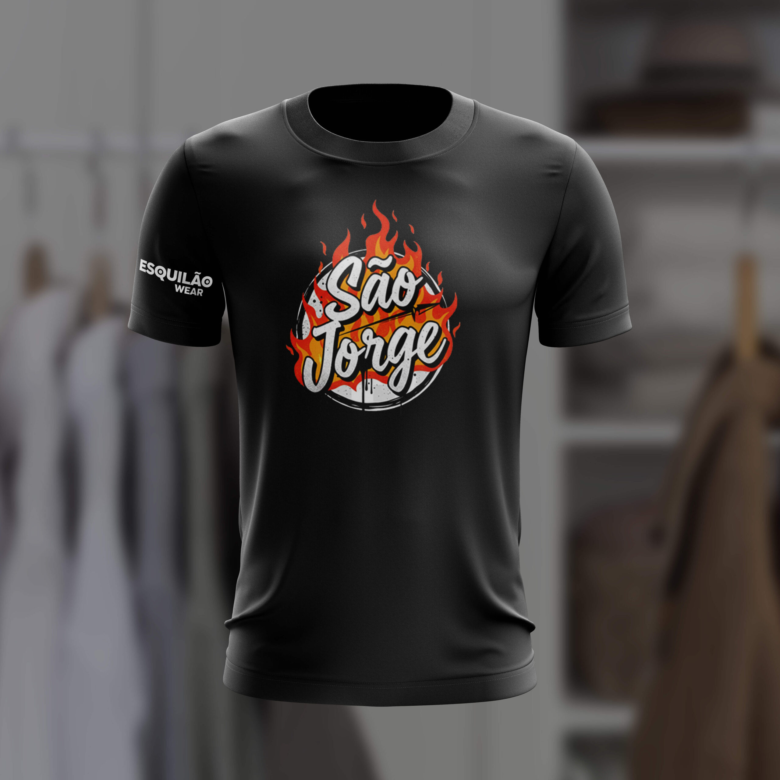 T-shirt noir São Jorge
