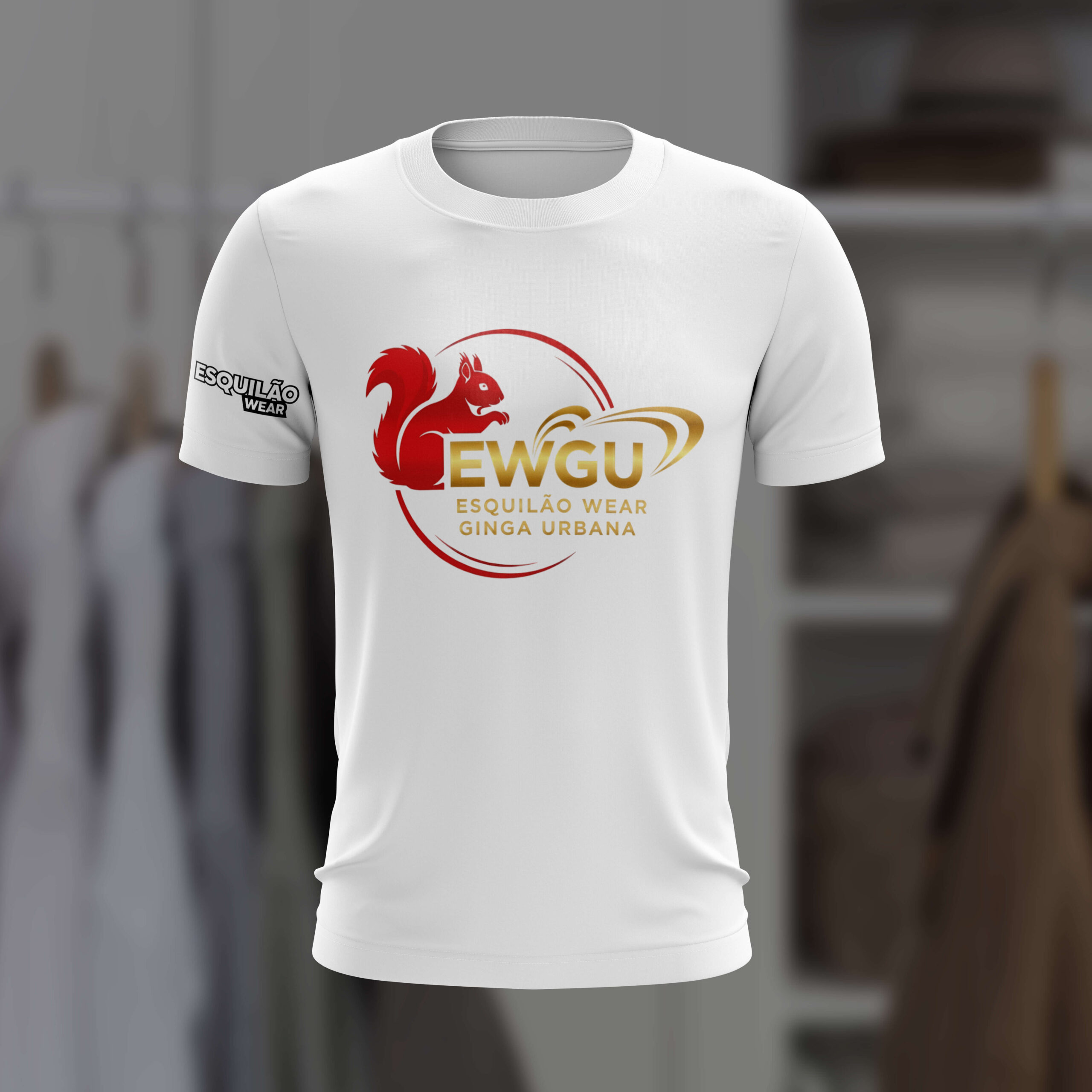 T-shirt blanc Esquilao Ginga.