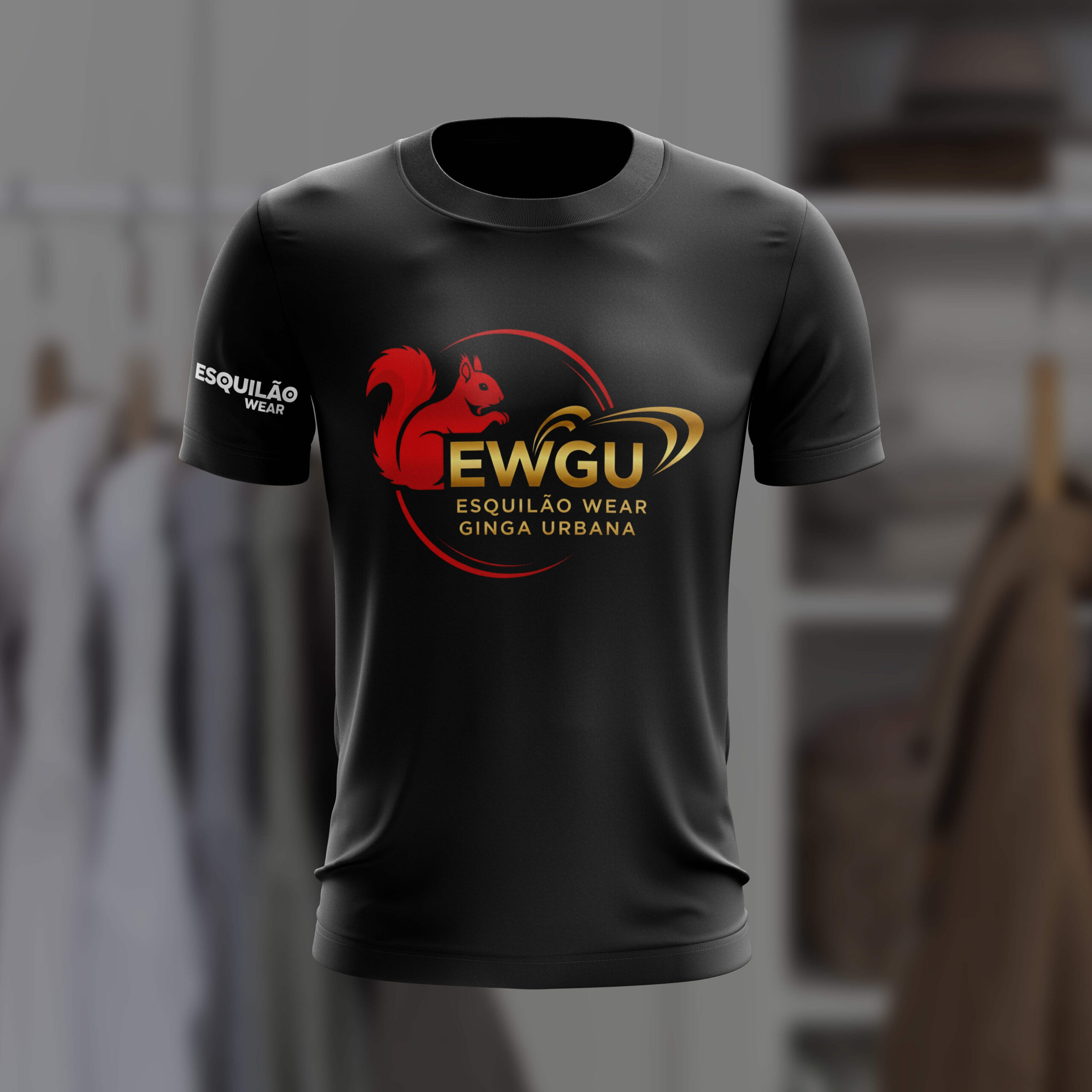 T-shirt noir Esquilao Ginga