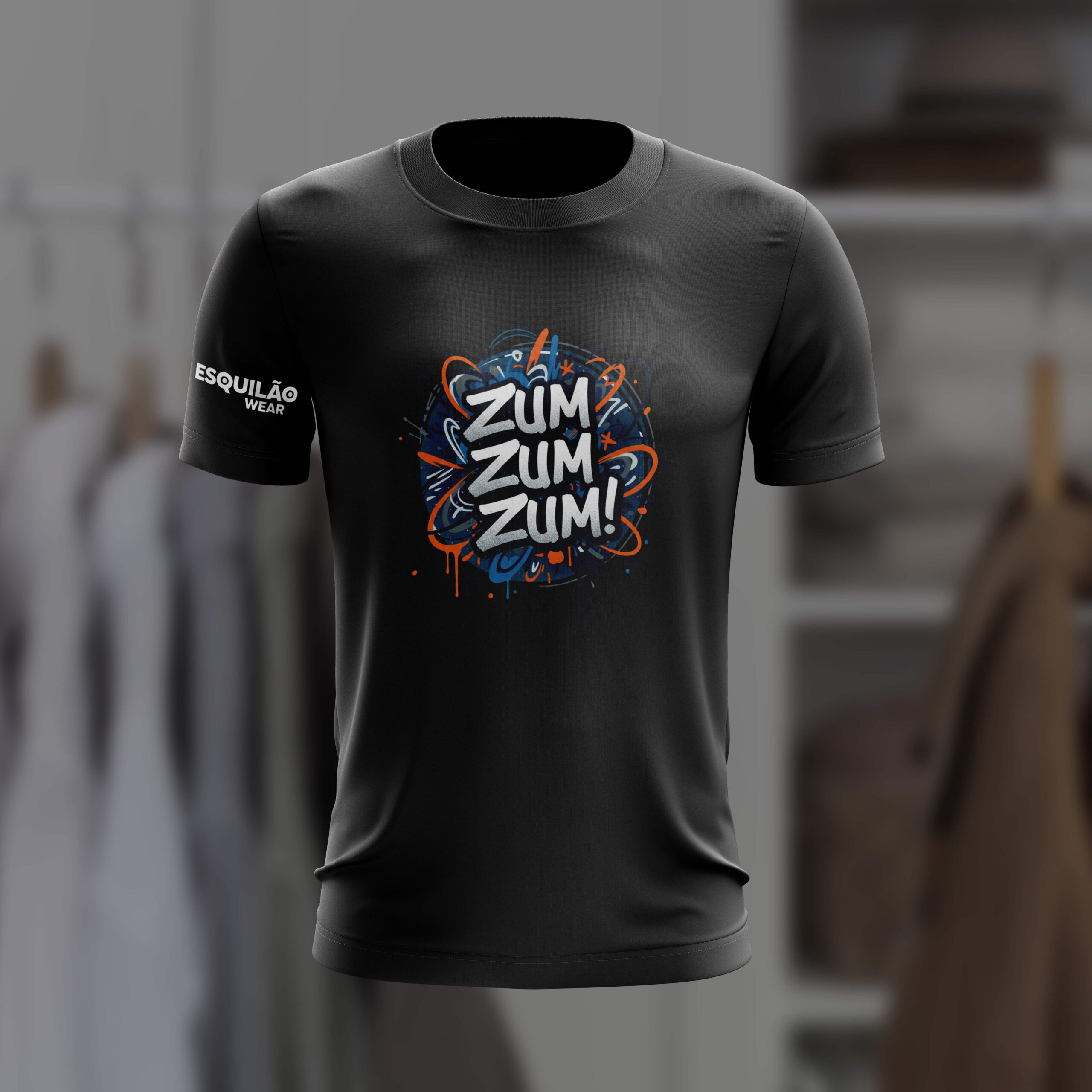 T-shirt noir Zum Zum Zum